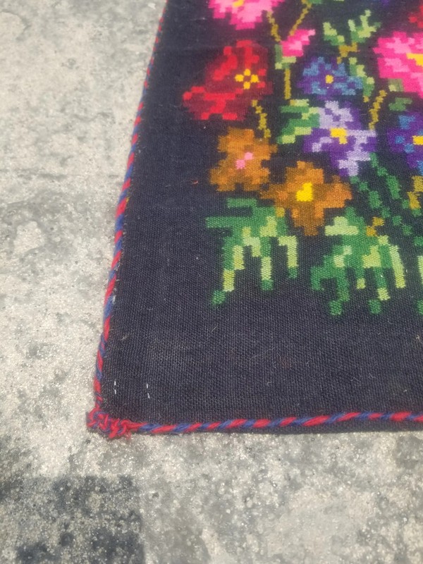 Fine Vintage Traditional Handmade Bessarabian Wool Multicolor Kilim 6.2x3.4 ft gallery