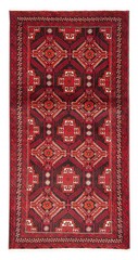 Vintage Hand-Knotted Area Rug 3’4″ x 6’8″ Traditional Oriental Wool Carpet