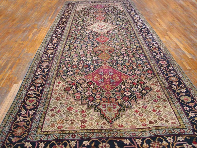 7'x19' Mid 19th Century Antique Caucasian Long and Narrow Wide Galley Karabagh gallery