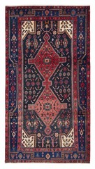 Vintage Hand-Knotted Area Rug 4’10” x 9’0″ Traditional Wool Carpet