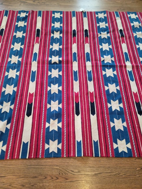 Wool Kilim 6' x 9' Rug made in Romania NWT gallery