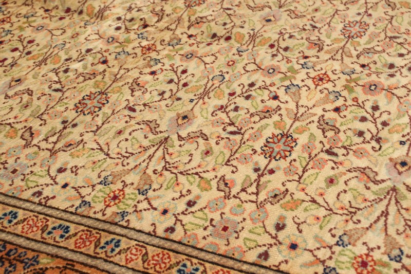 Vintage Hand-Knotted Area Rug 6'6" x 9'6" Traditional Oriental Wool Carpet gallery
