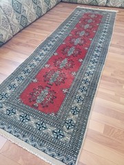 Antique Old Oriental rug, Antique Handmade Runner Rug, 3×9 Long Turkoman Rug g