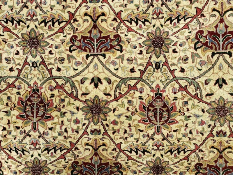 Palace Size Indo Per'sian Rug 12x18, Beige, Hand Knotted gallery