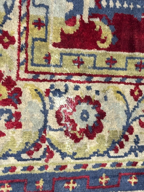 Antique Prayer Rug Anatolian Turkish Carpet Mihrab 25"x43" Vintage Red gallery
