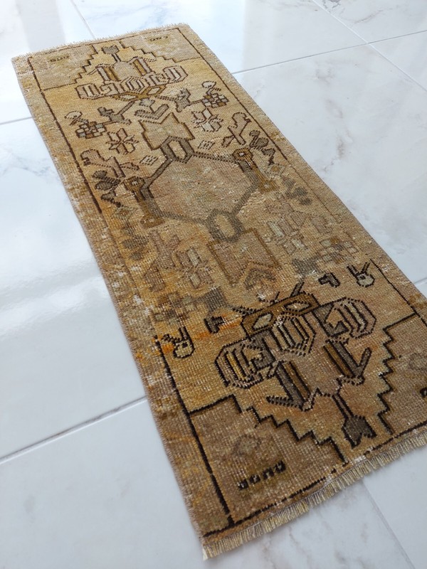 Mysterious ancient Pattern Carpet Antique Beige Wool Rug Free Shipping Rug gallery