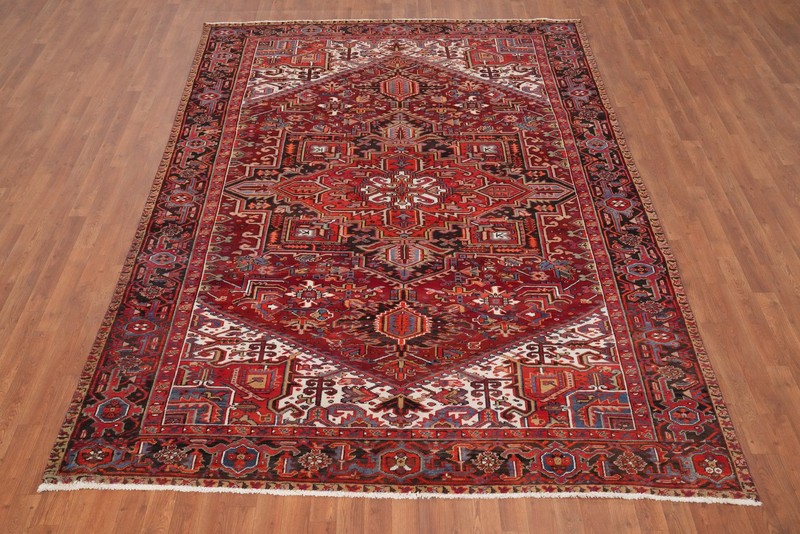 Geometric Pattern Traditional Vintage Area Rug 7x10 ft Hand-knotted Wool Carpet gallery