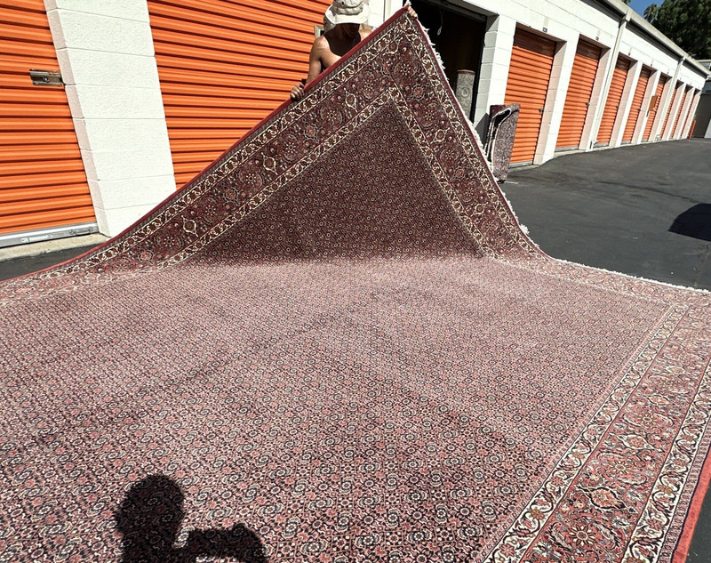 Auth: 80's Kurdish Bidjar SUPER FINE Iron Rug A Masterpiece! 12x16 gallery