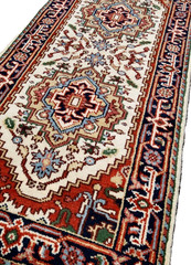 6’x2’6″ ANTIQUITY NEW HAND KNOTTED CAUCASIAN KAZAK SERAPE TRIBAL WOOL RUG RUNNER