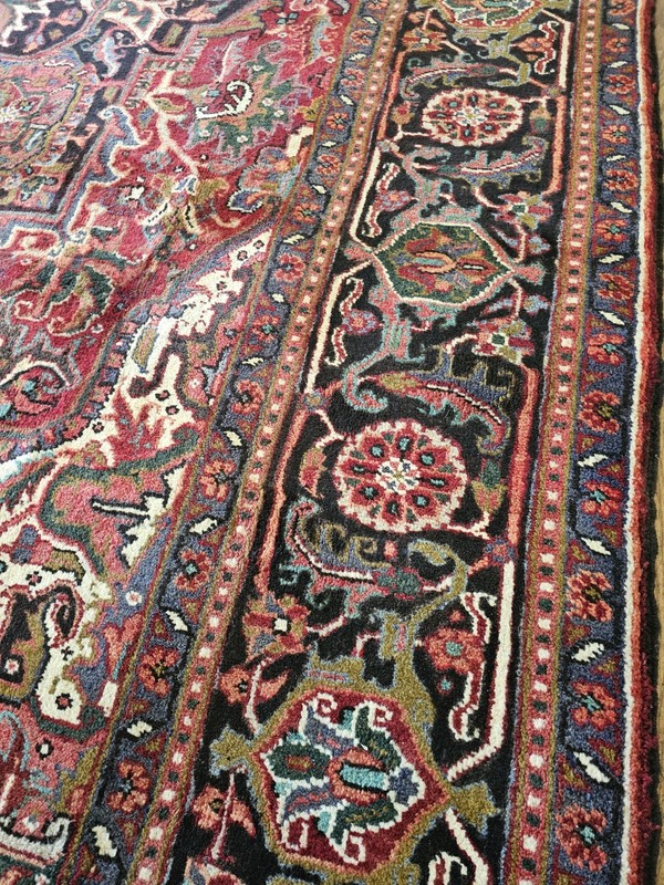 8 x 11 VINTAGE SERAPI HERIZ RUG ANTIQUE KAZAK USHAK CAUCASIAN gallery