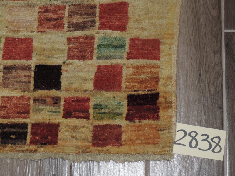 4x3ft. Handmade Afghan Chobi Gabbeh Wool Rug gallery