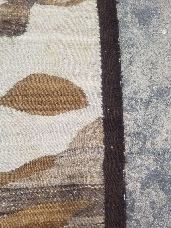Vintage Handmade Turkish Tulu Traditional Wool Kilim Rug 194x124 cm gallery