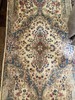 Antique Wool Runner Hand Knotted Ivory 3x12 Kermann Blue Green Pink Davidian gallery