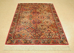 AUTHENTIC KARASTAN MULTICOLOR PANEL KIRMAN PATTERN # 717 RUG CARPET 4’3″ x 6′