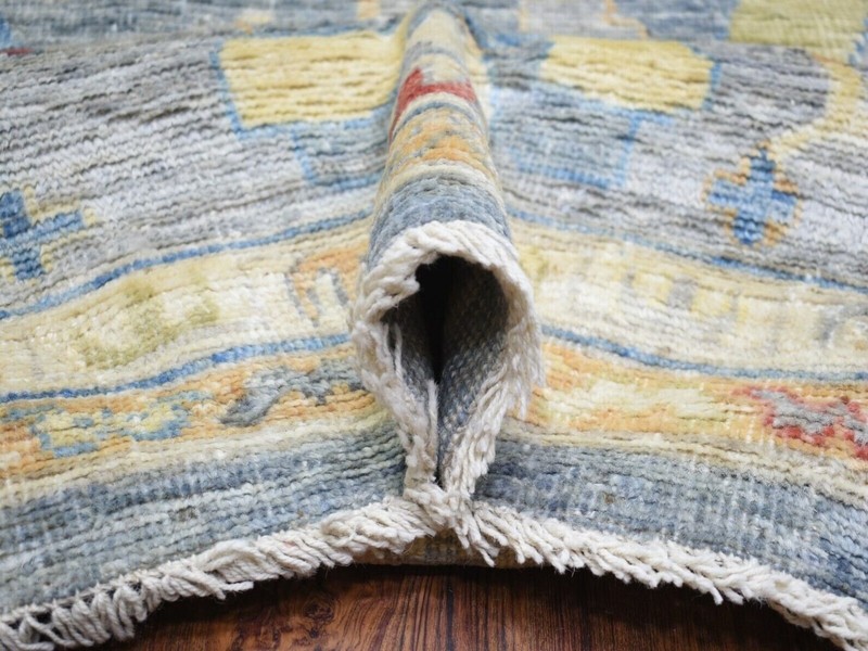 12'0" x 16'0" Gray, Natural Dyes, Organic Wool, Hand Knotted, Angora Oushak Rug gallery