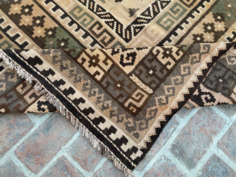 9x16 ft Oriental Faded Large Handwoven Afghan Traditional Geometric Wool Carpet gallery