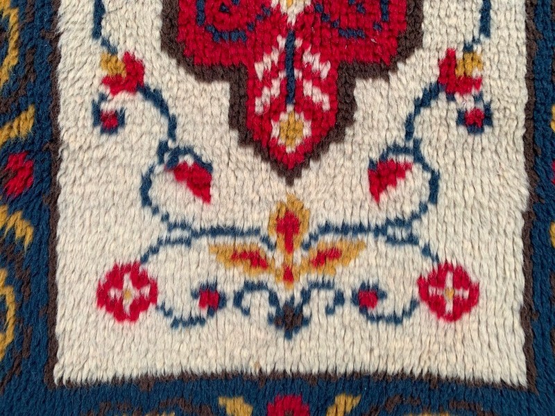 Vintage Mid-Century Scandinavian: Long-Pile Rya Shags, Traditional Rug (2x4 ft.) gallery