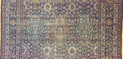 Ravishing Ravar – 1860s Antique Oriental Rug – Floral Carpet – 8.9 x 14.7 ft