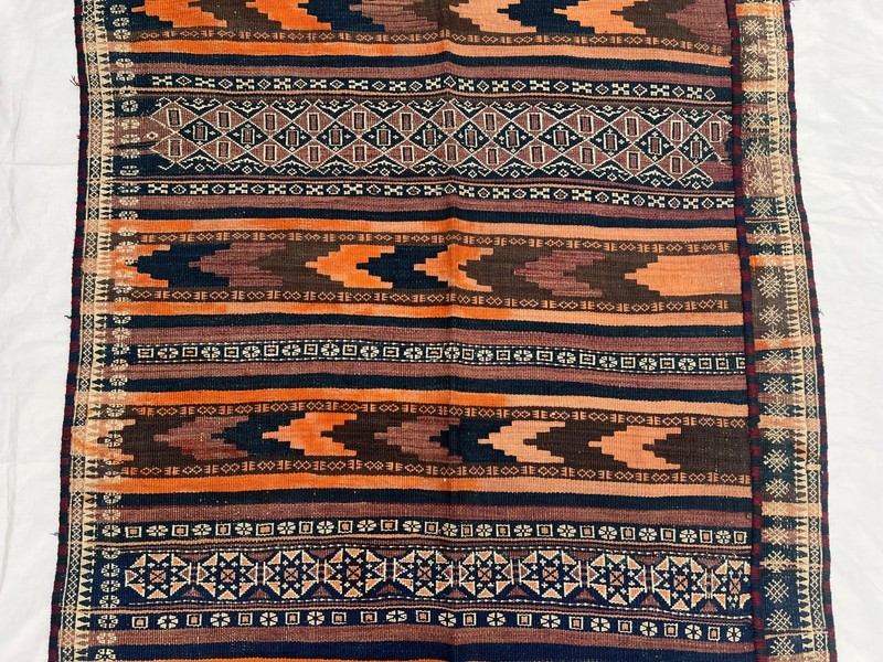 COLLECTORS ITEM 10 X 3.5 ft Antique Maldari Belouch Nomad Full Embroidery Sistan gallery