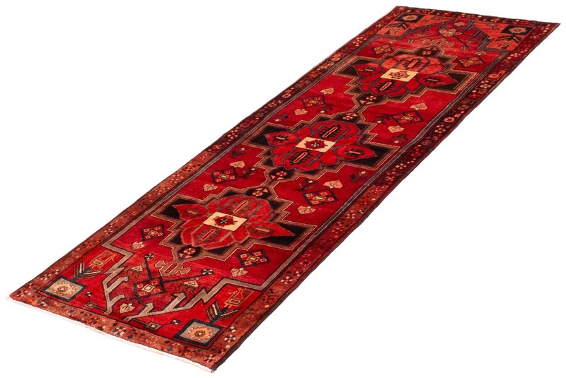 3'4" x 9'6" Vintage Hand-knotted Runner Rug Traditional Oriental Wool Carpet gallery