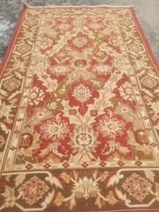 Vintage Hand Made Oriental Wool Kilim Rug Multicolor Floral Pattern 150x92cm