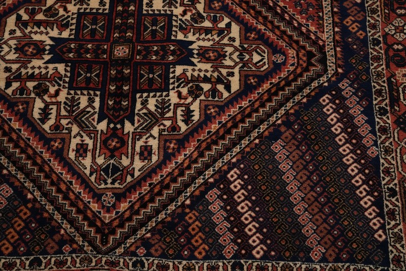 Vintage Geometric Pattern Traditional Rug 5x6 ft Hand-knotted Ideal for Any Room gallery