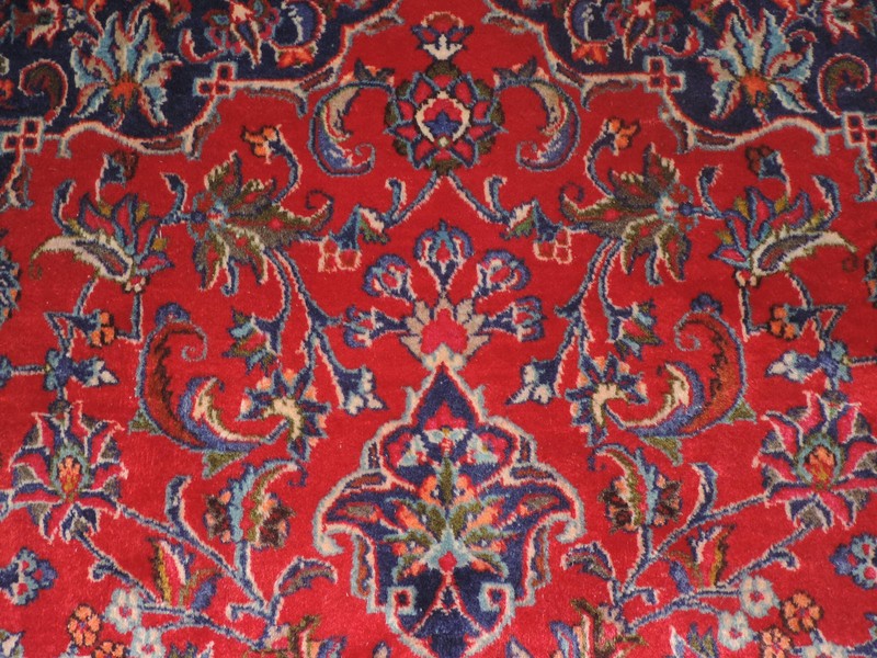 10x13ft. Vintage Sarouk Medallion Wool Room Size Rug gallery