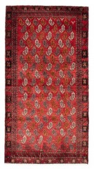 Vintage Hand-Knotted Area Rug 3’6″ x 6’6″ Traditional Oriental Wool Carpet