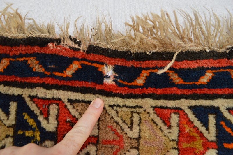 GREAT EAST ANATOLIAN KURDISH PRAYER RUG DATED 1901 AMAZING WOOL STAR PATTERN gallery