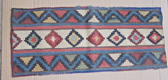 Antique Handwoven CAUCASIAN,SHIRVAN KILIM, Wool Rug 22 1/2″X 9 1/4″