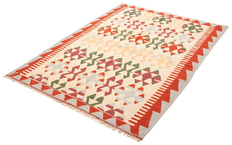 Vintage Hand Woven Area Rug 6'4" x 8'9" Traditional Wool Oriental Carpet gallery