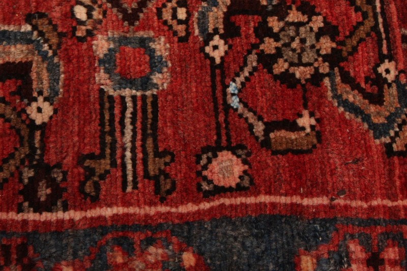 3'11" x 11'2" Vintage Hand-knotted Runner Rug Traditional Oriental Wool Carpet gallery