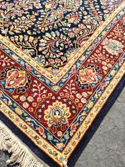 Karastan 8.8×12 Vintage 700 series rug model 791 Navy Sarouk. Extremely Rare