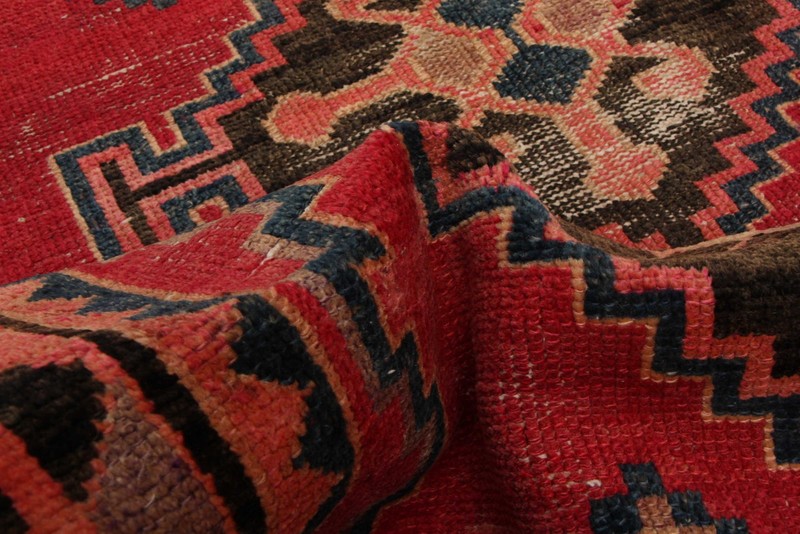 Vintage 3'9" x 6'8" Traditional Hand Knotted Vegetable Dye Wool Area Rug gallery
