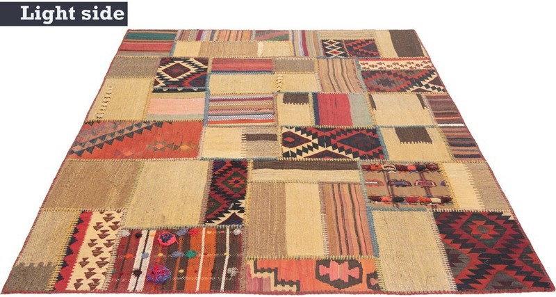 Kilim Patchwork Handwoven 205x157cm - Persian Rug, Rug, Orient, Kilim, Carpet gallery