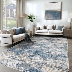 6×9 Area Rugs for Living Room, Washable Modern Abstract Large Area Rug Neutra…