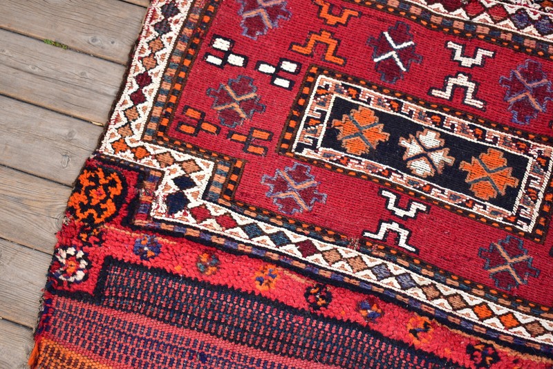 Turkish Rug 32''x51'' Handwoven East Anatolian Vintage 2x4 Sumak Carpet 83x130cm gallery