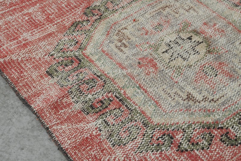 3x12 turkish runner rug, hand-knotted vintage oushak rug runner, boho decor, 150 gallery