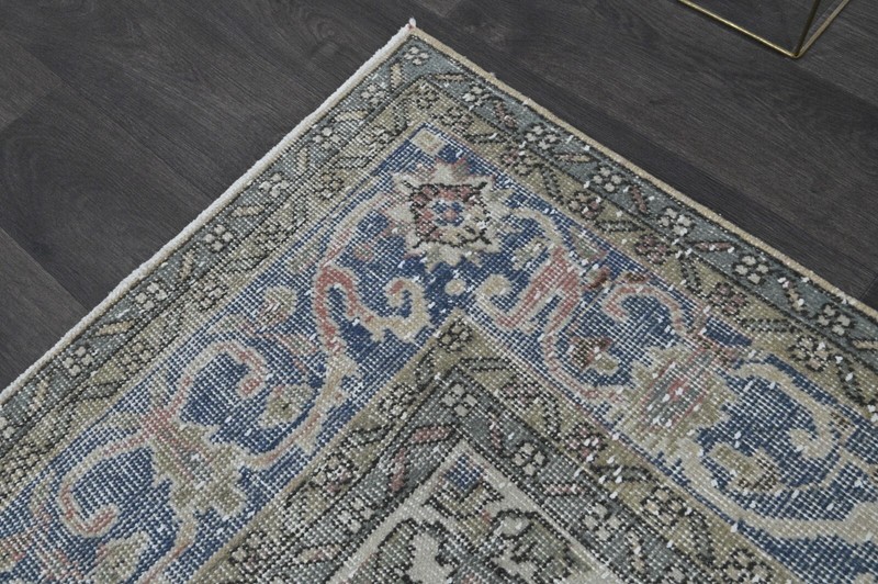 Oushak Turkish Vintage Rug 7x10 Kilim Rug Anatolian Handmade Boho Decor BEIGE gallery