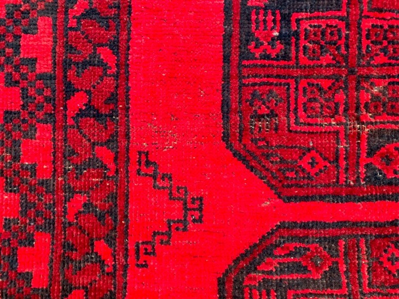 Vintage Turkoman Felpa Runner: Hand Knotted Wool Hallway Rug 3x10 ft gallery