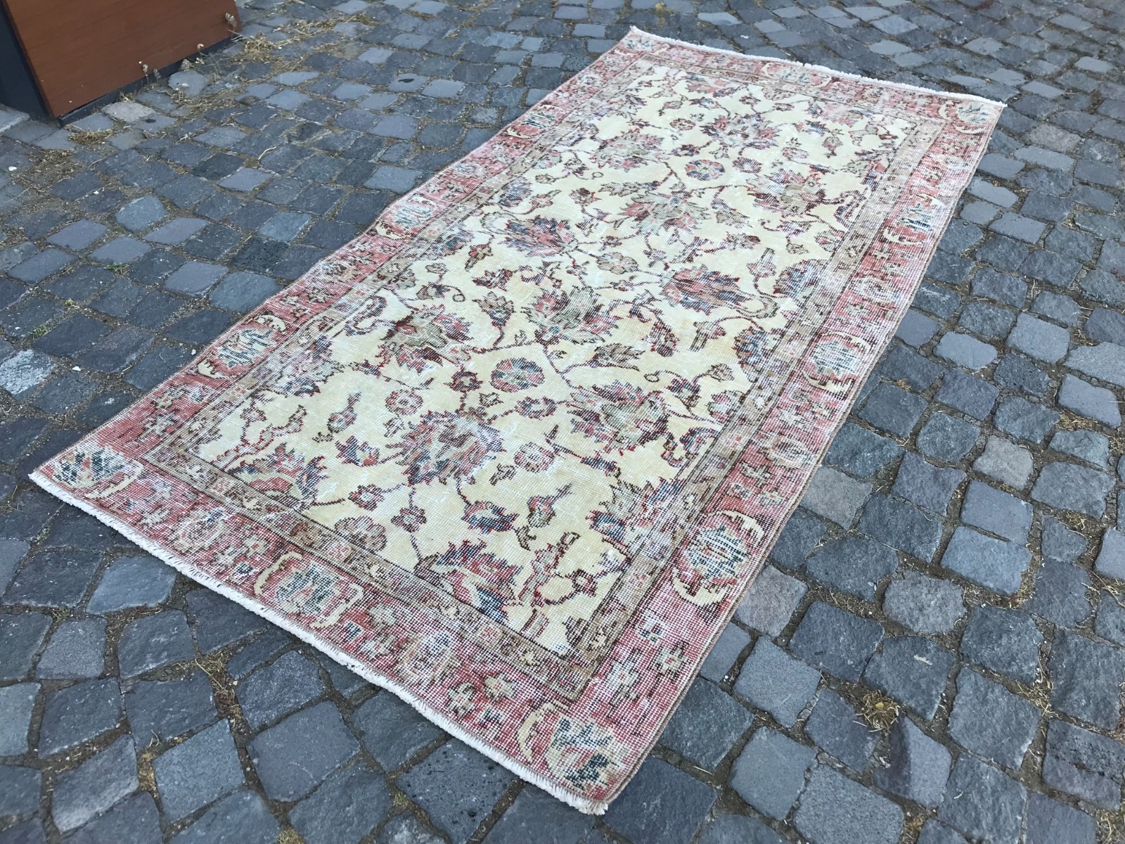 Bohemian Area Rug Handmade Wool Rug Turkish Vintage Traditional Rug Home Decor gallery