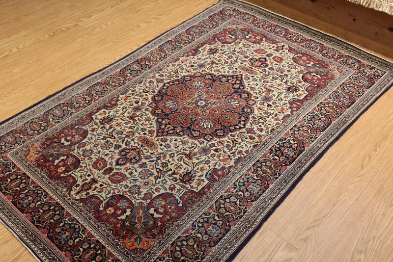 LATE 19TH CENTURY ANTIQUE TRADITIONAL RUG, 7' X 4'4" Persi an KASHANN AUTHENTIC gallery