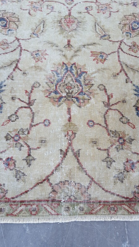 Antique Anatolian Runner Rug Wool Tribal Deformed Handmade Hallway Rug gallery