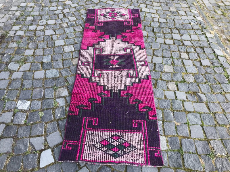 Turkish Antique rug Bohemian Area rug Oushak rug Vintage Rug Handmade Wool rug gallery