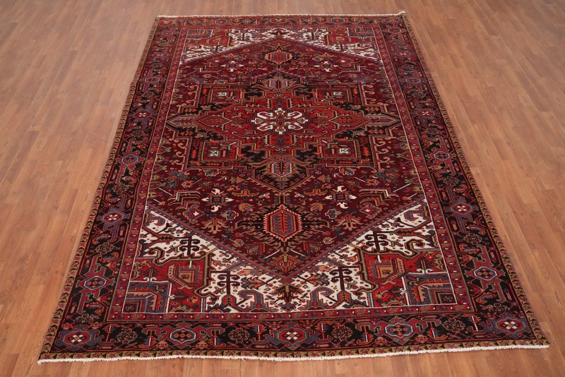 Geometric Pattern Traditional Vintage Area Rug 7x10 ft Hand-knotted Wool Carpet gallery