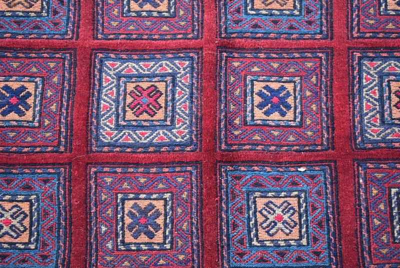 Hand Knotted Vintage Area Rug 7x9 ft Antique Oriental Afghan Wool Rug Boho Decor gallery