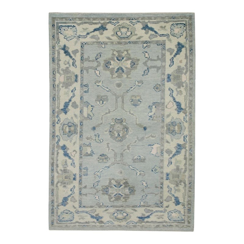 Vintage Turkish Oushak Rug, Beige 9X12 ft, Handmade Wool, Bohemian Anatolian gallery