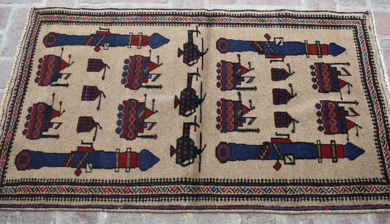 2'8 x 4'7 ft Handmade vintage afghan tribal shindand war area rug, 3x5 wool rug gallery