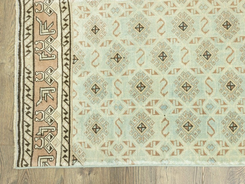 Modern Turkish Extra Long Runner 2.5x24.8 ft Hand-knotted Oushak Stairway Rug gallery