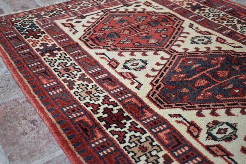 3'1 x 5'2 ft Handmade vintage afghan tribal best baluchi wool persian area rug gallery